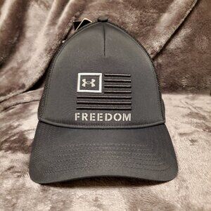 Under Armour Men's UA Freedom Mesh Trucker Hat Adjustable Snapback Cap NWT